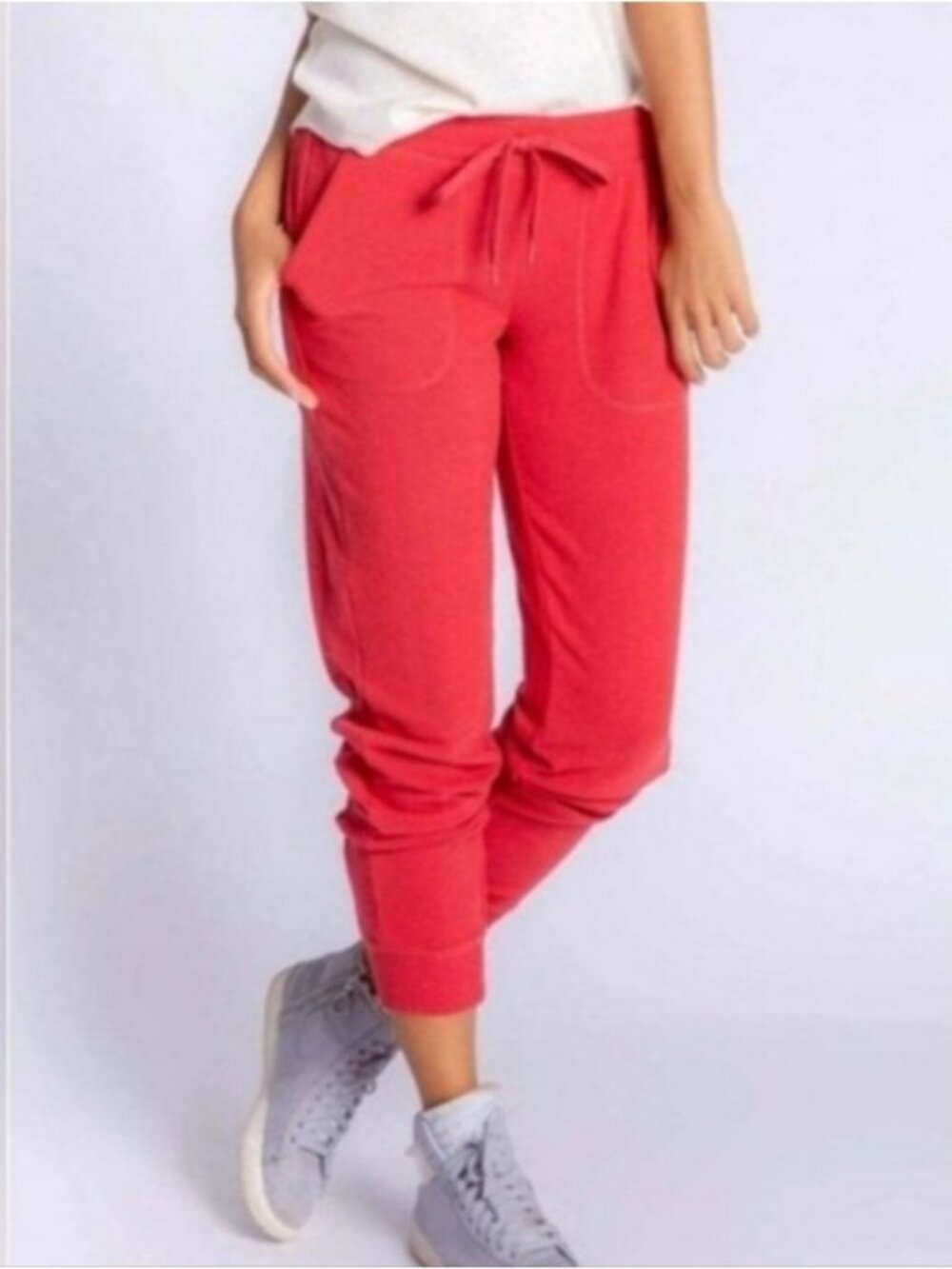 PJ Salvage Burnt Red Jogger Lounge Pants New Small Women's Comfort Cozy
